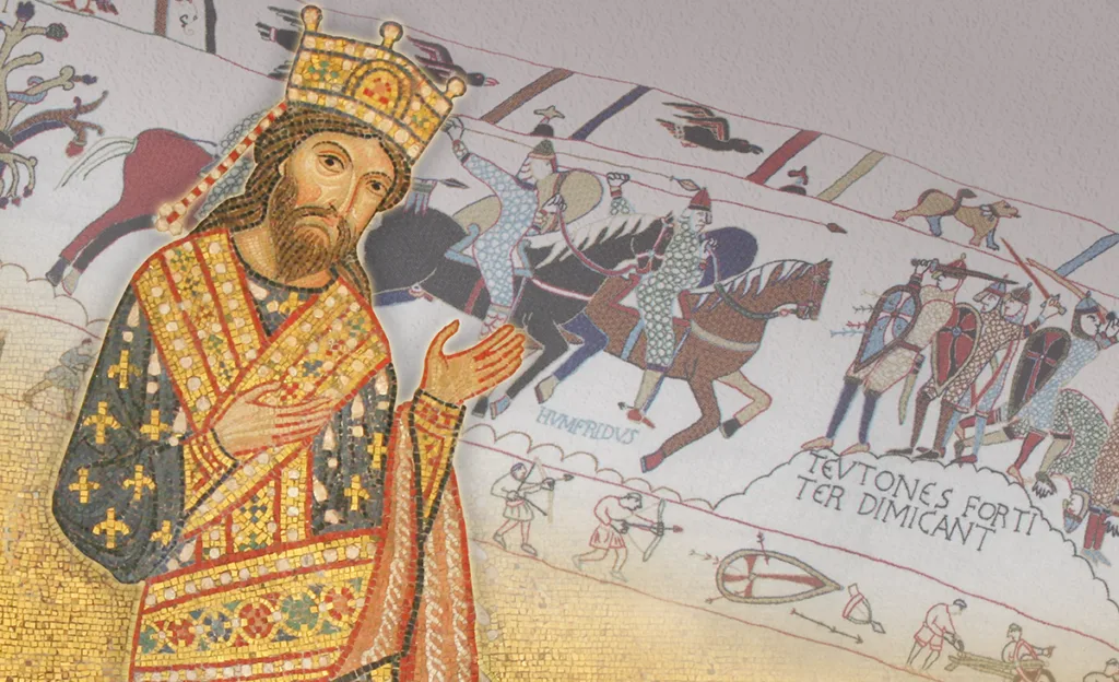 Ils étaient quarante… Les premiers Normands en Italie. (© Pixelfehler – Fondation de la Lucerne d’Outremer – DAO Patrimoine Normand­)