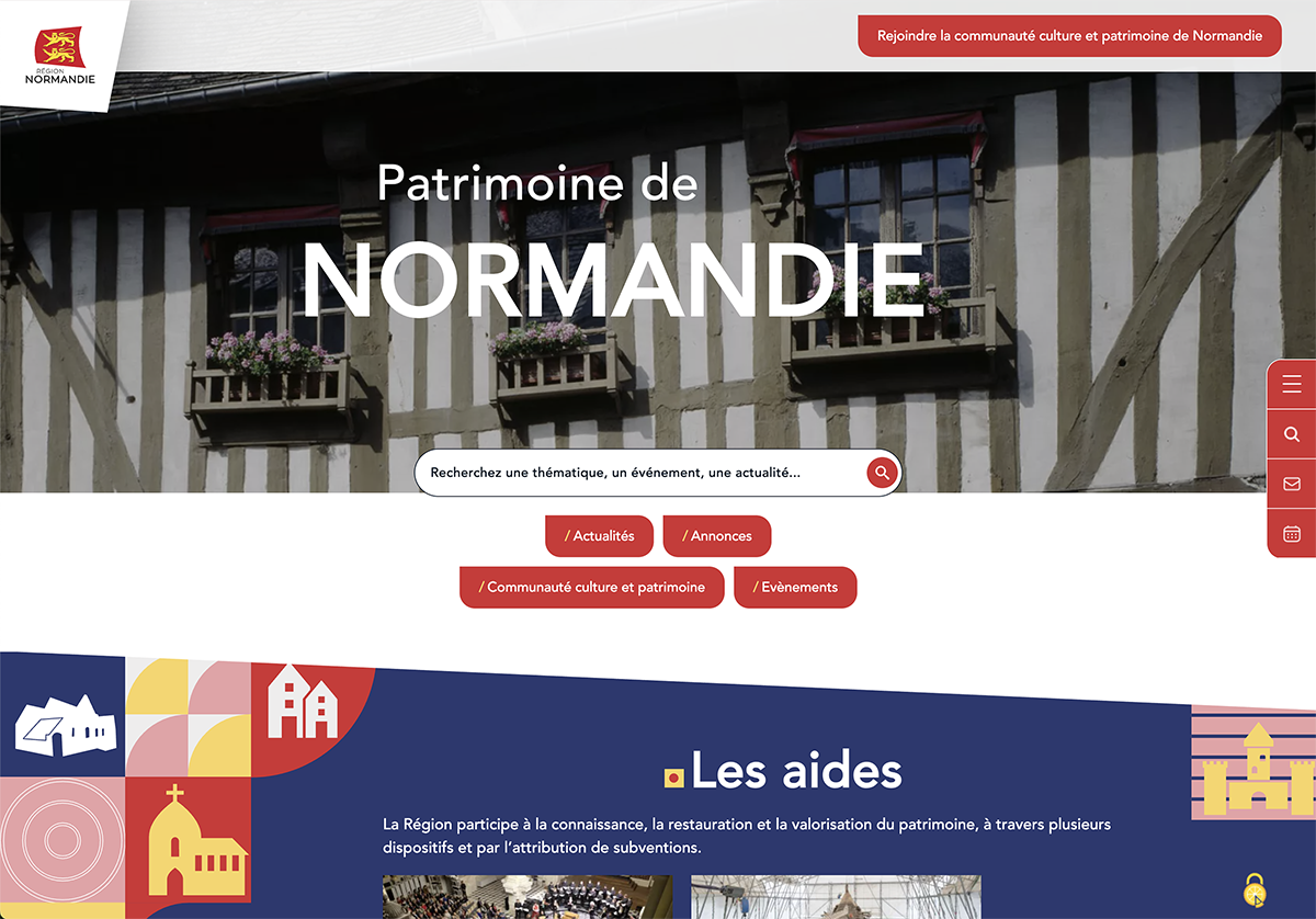 Le patrimoine de Normandie sur la toile