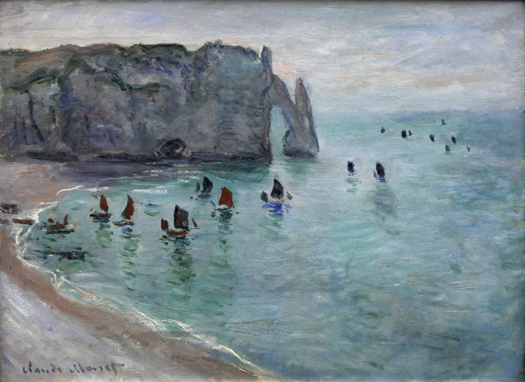 Claude Monet, Étretat, la Porte d'Aval, 1885. (© Musée des Beaux-Arts de Dijon/François Jay)