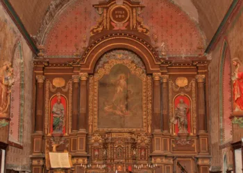 L'église de Calleville possède un riche décor baroque. (© Virginie Michelland)