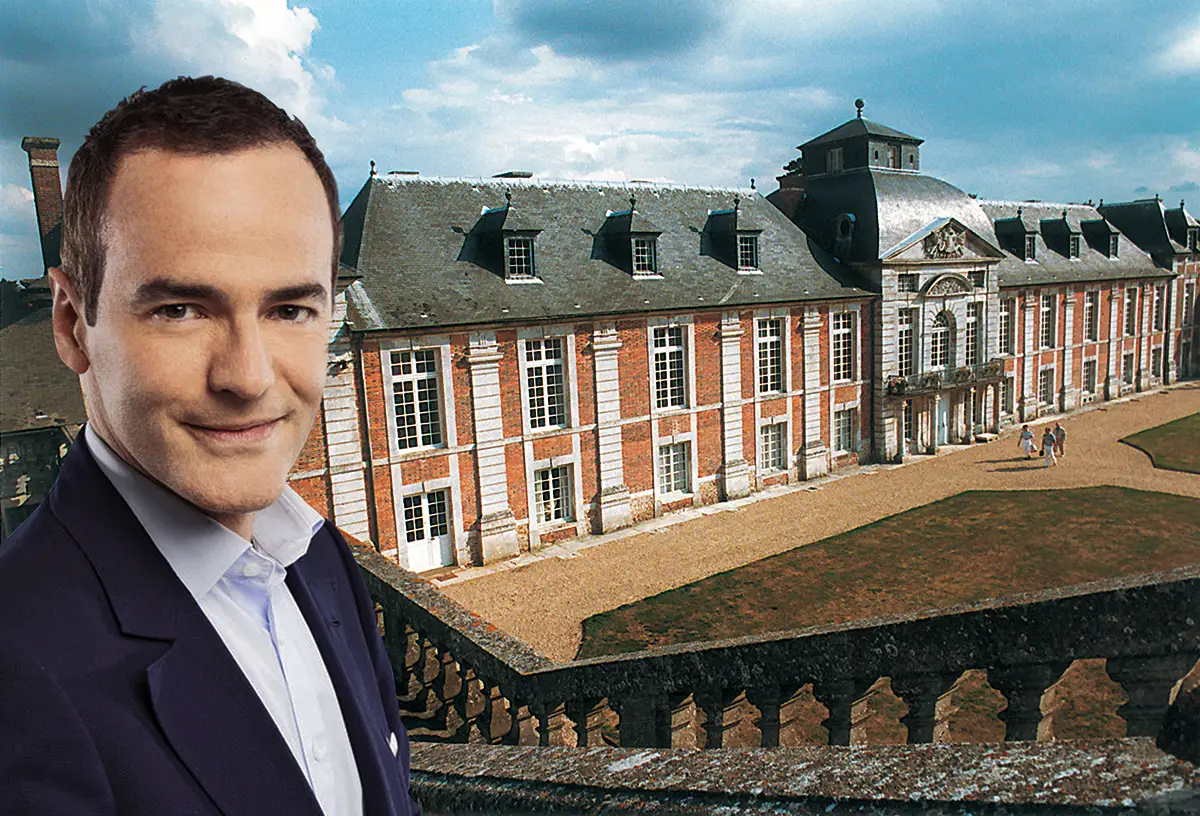 Visite du château du Champ de Bataille avec Franck Ferrand