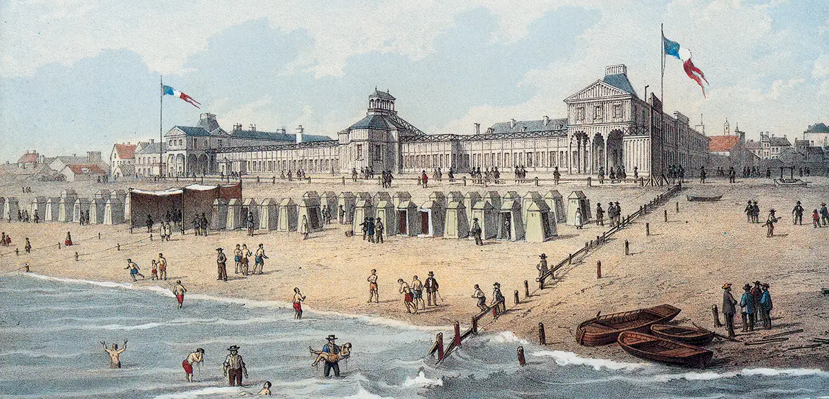Les bains de mer au Havre