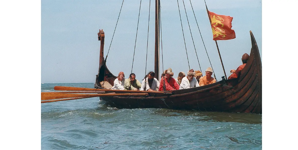 l’Olav Kyrre en route vers l’Angleterre.