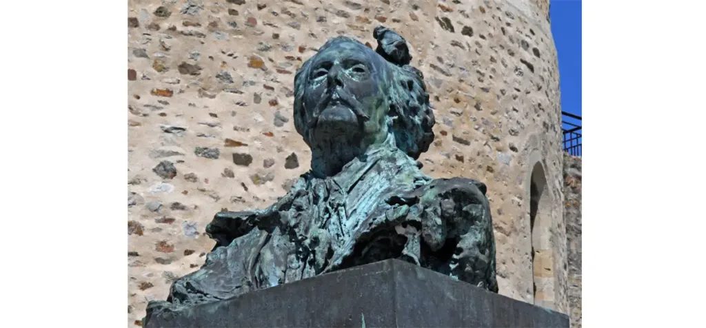 Buste de Jules Barbey d’Aurevilly.