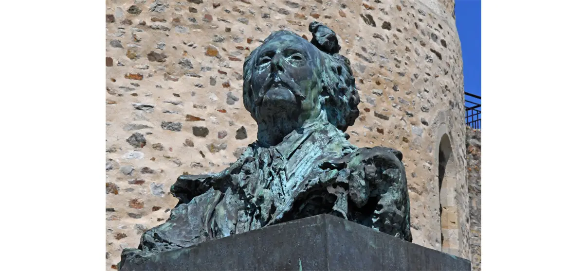 Buste de Jules Barbey d’Aurevilly.