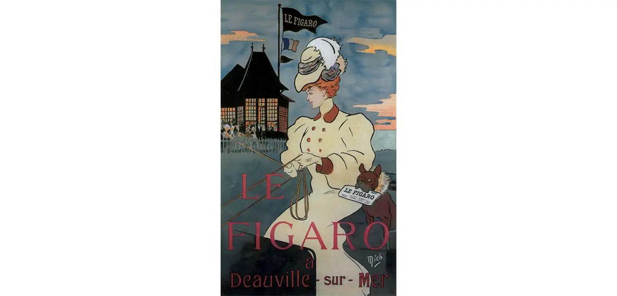Élégante vers 1910. L’un des premiers messages que Deauville voulut transmettre était la fréquentation par la meilleure société de ses établissements.