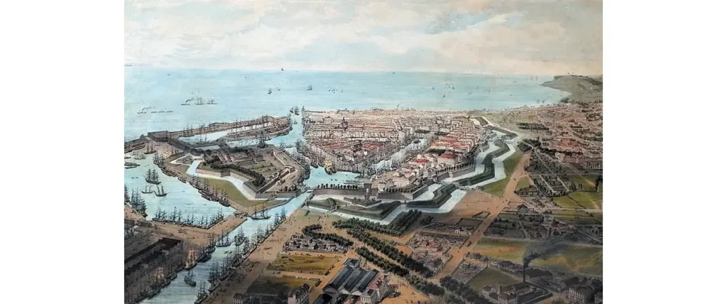 Représentation du Havre en 1850.