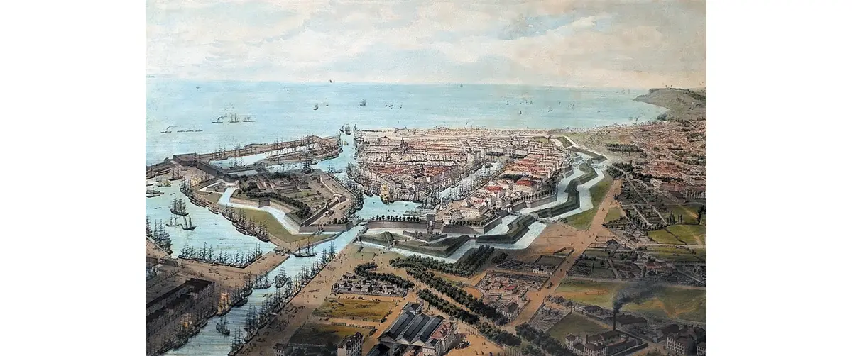 Représentation du Havre en 1850.
