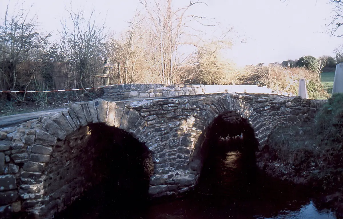 La destruction du pont Barbey à Barneville-Carteret