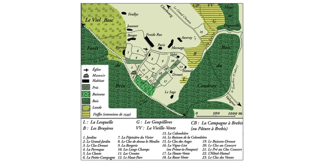 Le domaine de Gilles de Gouberville au Mesnil-au-Val, reconstitué par le professeur Roupsard. (« Histoire et Sociétés rurales » – n° 17)