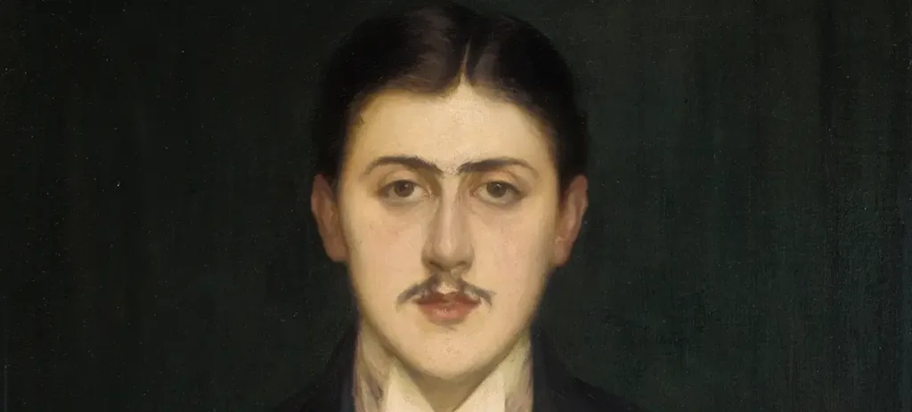 Portrait de Marcel Proust, 1892. Par Jacques-Émile Blanche (1861-1942). Huile sur toile H. 73,5 ; L. 60,5 cm.