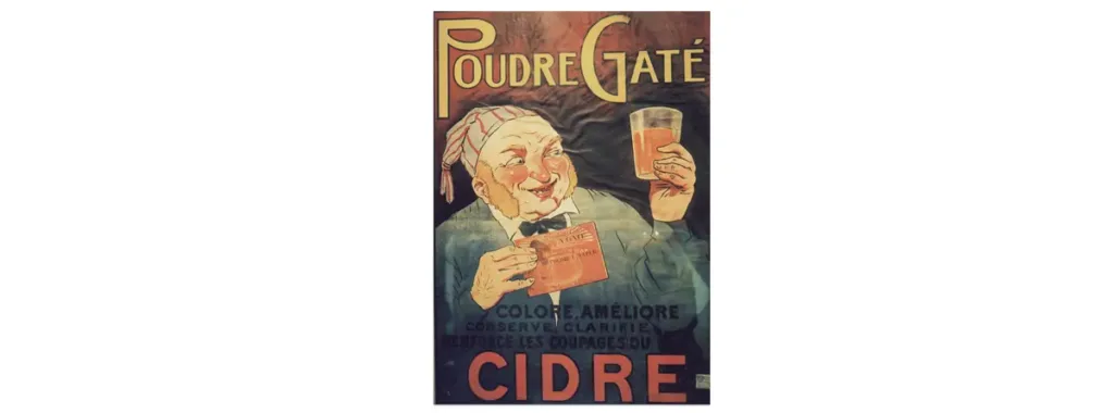 Publicité pour du cidre de l’ancien temps. (Photo Alexandre Vernon © Patrimoine Normand)