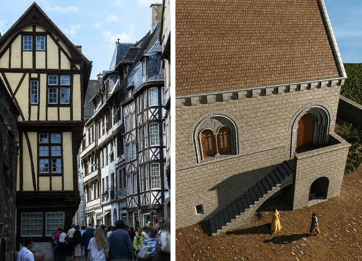 La maison rouennaise en pierre, aux XIIe et XIIIe siècle