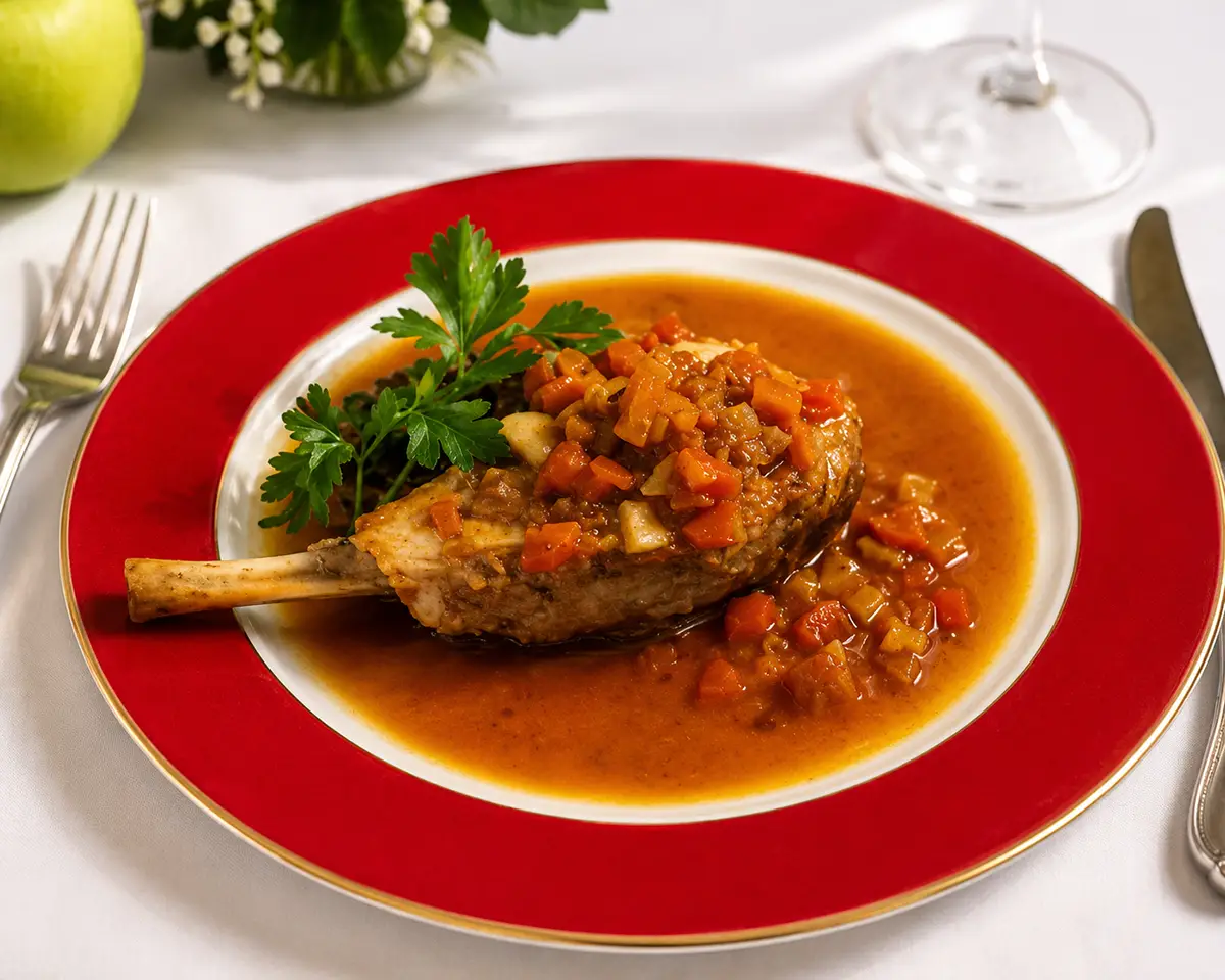 Carré de porc braisé au miel et petits légumes – Recette