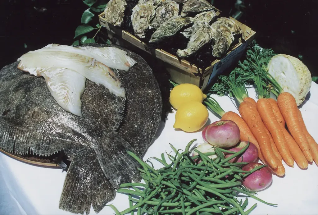 Les produits tous frais prêts à être cuisinés. (Photo Érik Groult © Patrimoine Normand)