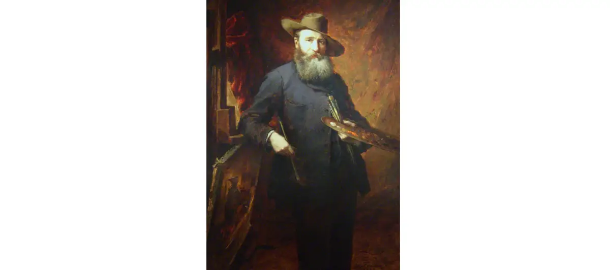 Guillaume Fouace. Autoportrait à la palette.