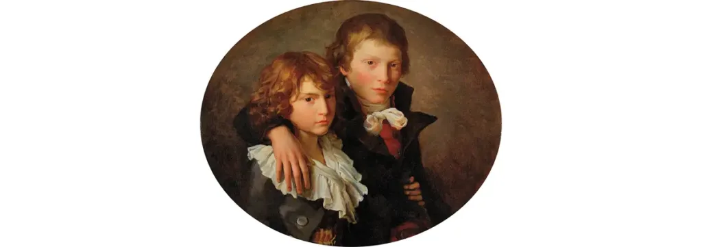 Alexandre et Henri, frères du peintre – François Gérard – Huile sur toile 1792 –P0980.