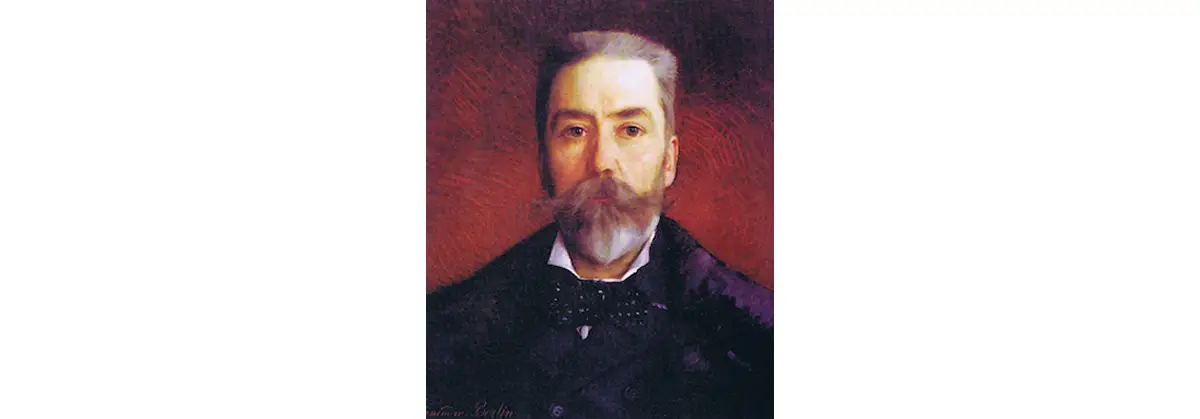 Camille Albert peint par A. Bertin en 1886.