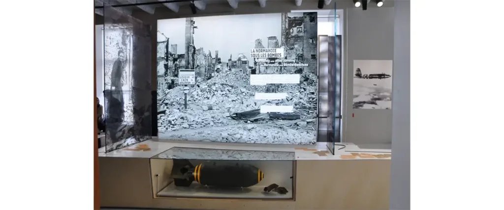 Intérieur du Mémorial des Civils dans la Guerre à Falaise.