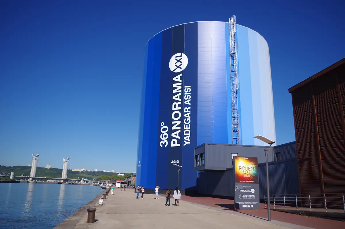 Panorama XXL à Rouen – Le démontage du « grand bidon bleu »