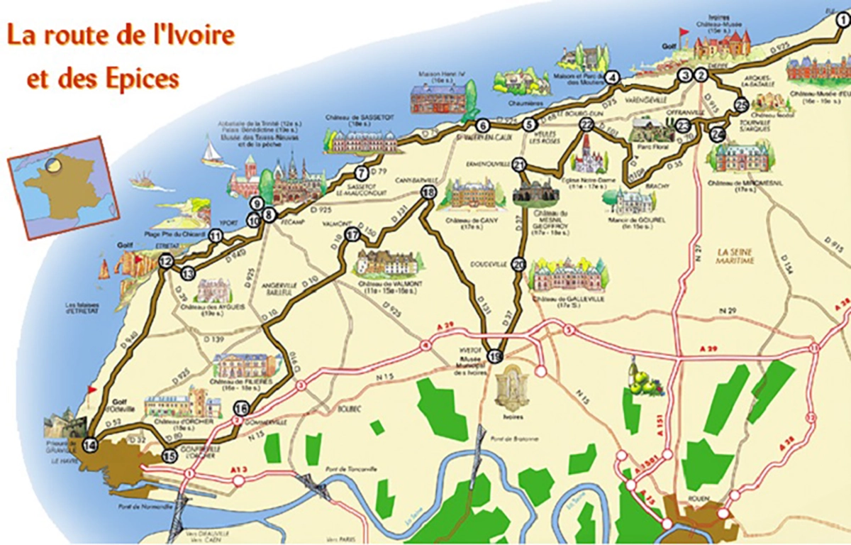 La route de l&rsquo;ivoire et des épices