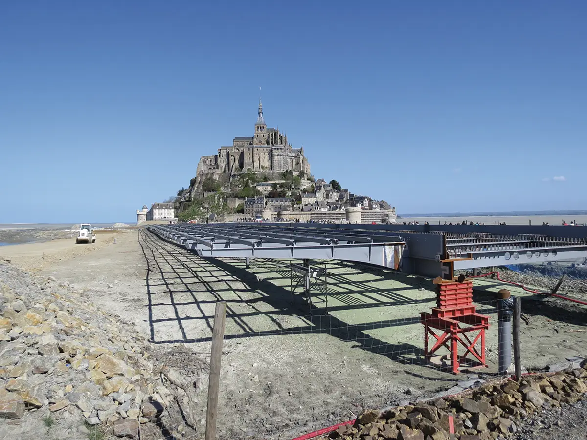 Les grands travaux au Mont Saint-Michel