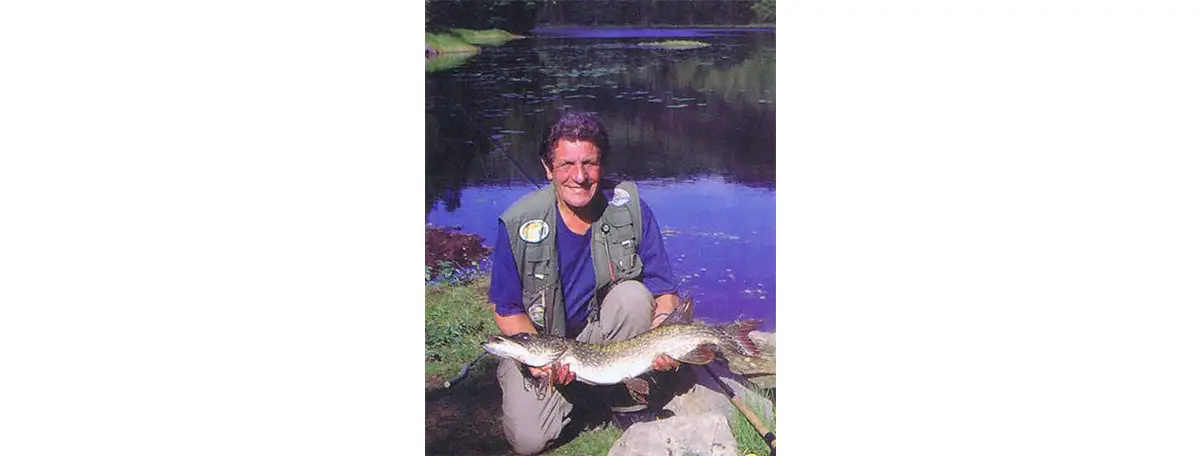 Yvon Carbonne avec une belle prise.