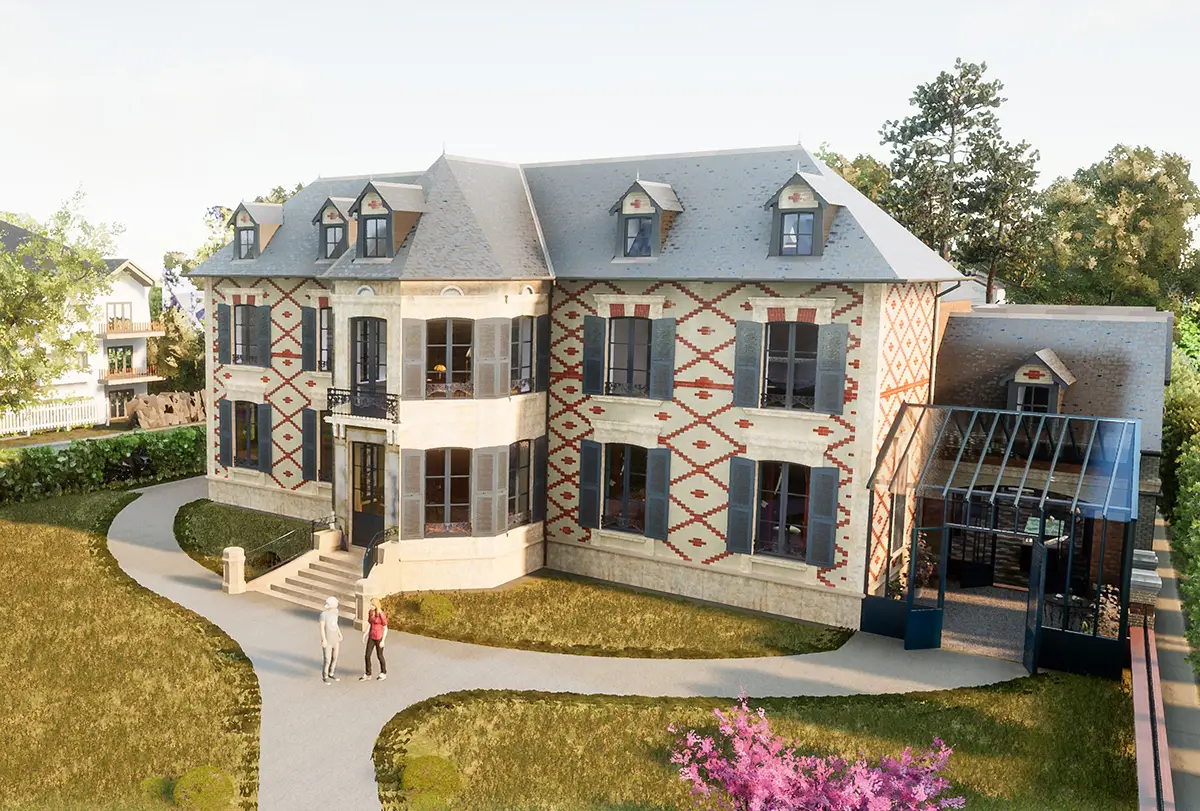 Villa du temps retrouvé à Cabourg