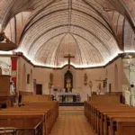 La voûte lambrissée de l'église de Chamblac est remarquable. (© Virginie Michelland)